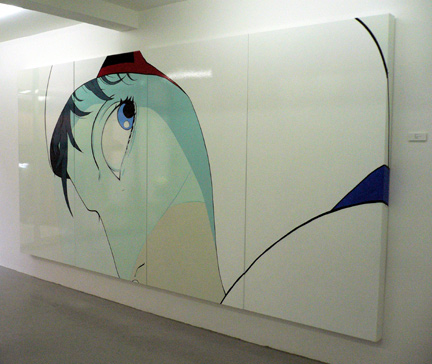 The large, four panel painting that caught my attention