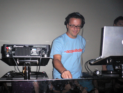 John Acquaviva tweaking the eq’s...