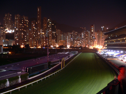 View from the club of the racecourse