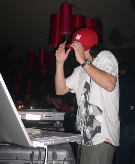 D.J. Haul manning the Serato and 1200’s