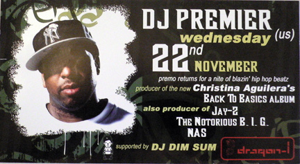 D.J. Premier in Hong Kong.... Premier... P-P-P Premier 