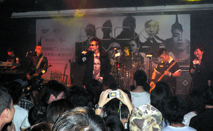 CLIMAX performing their first song