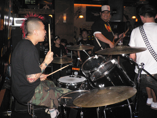 The funky drummer!