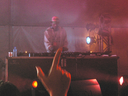 Bryan G. during his excellent Drum and Bass set.