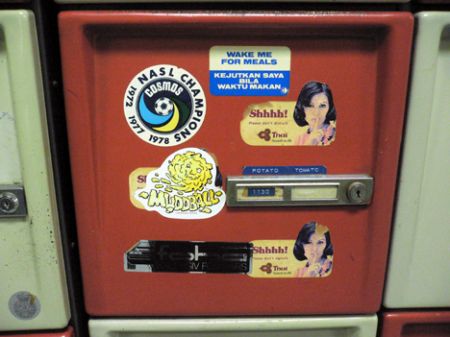 Bowling locker sticker