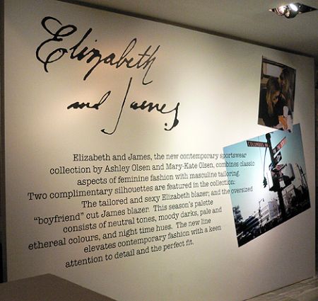 Elizabeth and James clothin