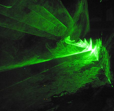 Green Laser Smoke
