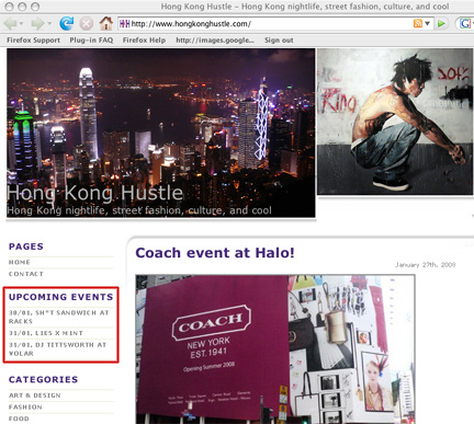 Hong Kong upcoming events