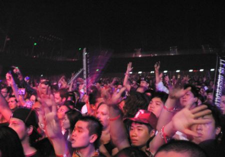 Kanye Pharrell concert Hong