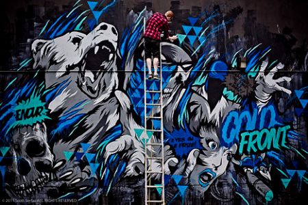 Meggs street art above second hong kong hk artist