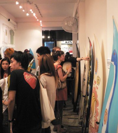 Quicksilver surf art exhibit