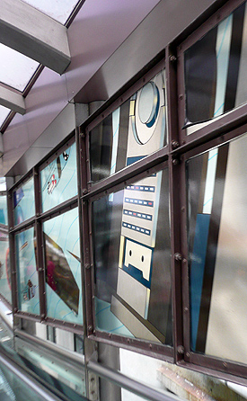 escalator art Hong Kong HK