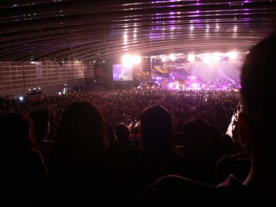 The view from second to last row!