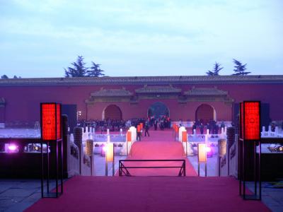 View towards the main entrance