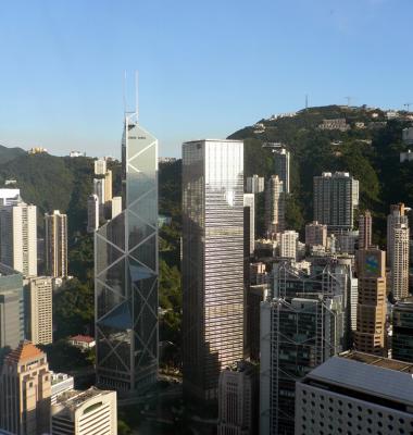 Bank of China and Cheung Kong building