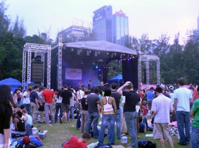 View of main stage