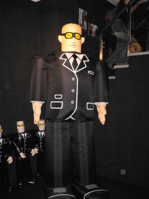 A giant suitman surprise!