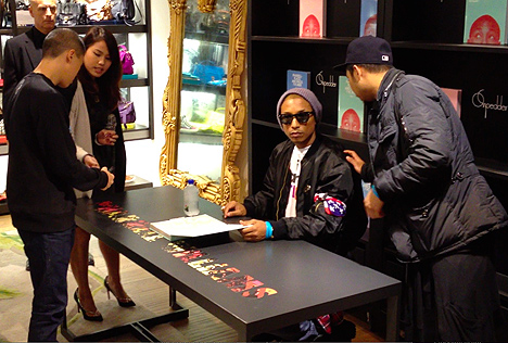 pharrell williams places and spaces ive been book signing