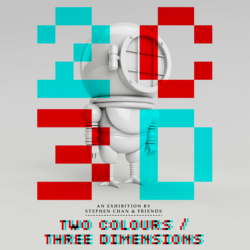 Stephen Chan curates the art exhibit 2c3d