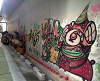 girl graffiti artist hong kong hk china